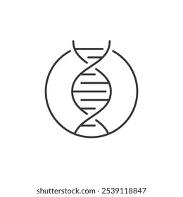 This icon represents a DNA strand, symbolizing genetic information and molecular biology. It is relevant in medical and pharmaceutical fields for understanding genetics, drug and disease mechanisms