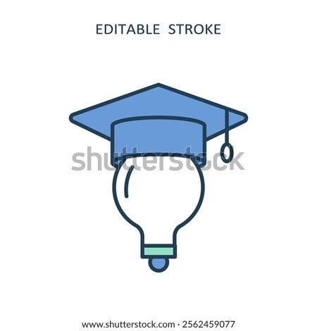 Similar – Image, Stock Photo Education is needed. | The word ‘education’ punched in sheet metal in front of house facade.