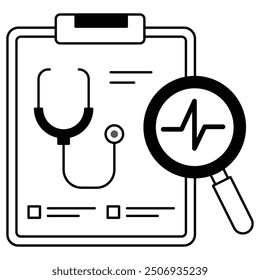 This icon represents medical diagnosis.