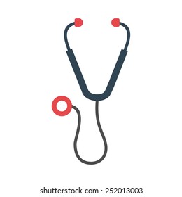 This icon represents stethoscope and is related to health care and medical category. It is recommended for use on websites, web applications and mobile applications.