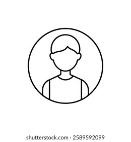 This icon represents a user profile, typically used to symbolize a person's account or identity in digital platforms