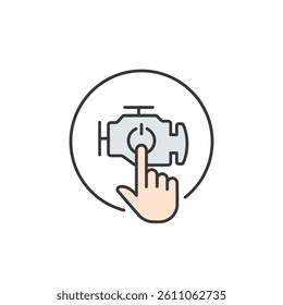 This icon represents vehicle startup, ensuring smooth ignition, optimized performance, and reliable operation for every drive