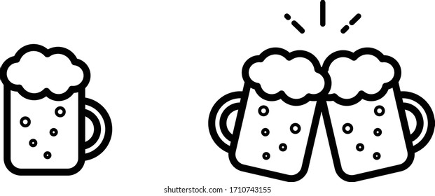 this it icon set of beer.
this icon is simple and flat.