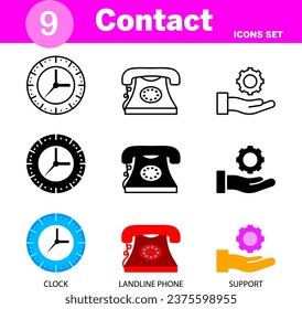 This icon set can be resized as per your wish. This is a perfect icon set. Here are 9 icons.
Which you need very much.