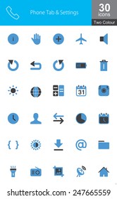 This icon set has been designed specifically for Phone Tab Bar and Settings. These are recommended for use on web applications, websites and mobile applications.