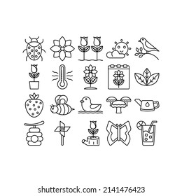 this is the icon set of spring that uses outline style