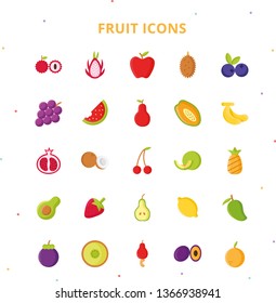 This icon set suitable for Fruits, used for website, landing page, header, presentation, etc. 
This icon set usually used by Fruits Store, Food Healthy Presentation, Vegan and many more.