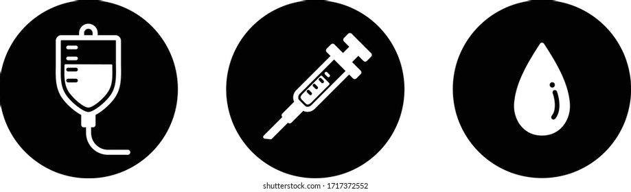 this is icon set of syringe.