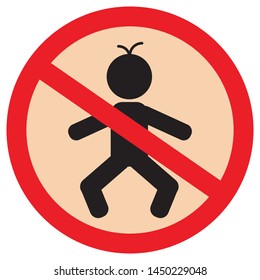 This icon show about No Children notification