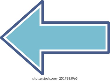 "This is an icon showing the left direction with an arrow. It features a simple and easy-to-use design."