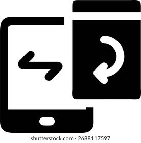 Este ícone mostra um smartphone transferindo dados para um cartão. A seta indica a direção do fluxo de dados, sugerindo uma conexão entre o dispositivo e a placa.