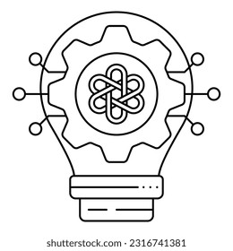 This icon is suitable for AI (Artificial Intelligence)