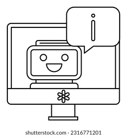 This icon is suitable for AI (Artificial Intelligence)