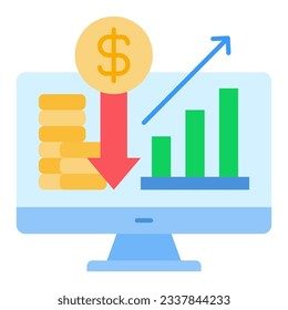This icon is suitable for economic and business, corporate, financial growth, etc.
