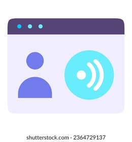 This icon is suitable for podcast, multimedia and etc.