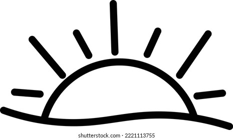 this icon is a symbol of sunrise or sunrise