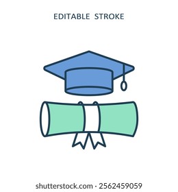 This icon symbolizes special education and inclusive programs for students with special needs, highlighting the importance of school accessibility and the support required for these students