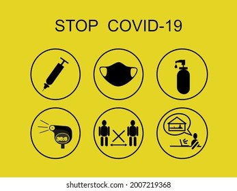 This is the icon used for the coronavirus.we can prevent Covid by following this icon.