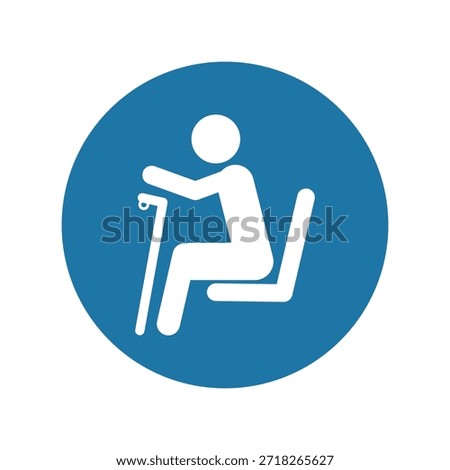 This icon is a very important visual symbol in public facilities, especially in public transportation such as buses, trains, and in waiting room areas.