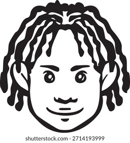 Dies ist eine Ikone der Gesichter von Frauen verschiedener Rassen.
