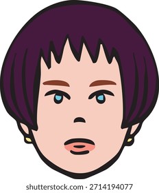 Este es un ícono de rostros de mujeres de diversas razas.