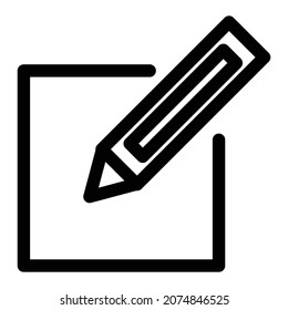 This is an icon of writing or edit file