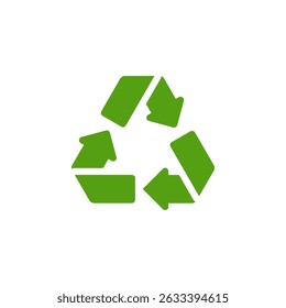 This iconic recycling symbol represents sustainability and ecofriendliness. It encourages reducing waste and reusing materials for a greener planet