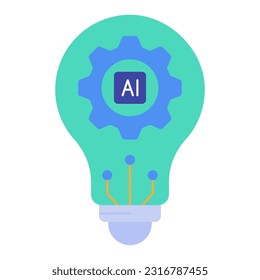 This icons is suitable for AI (Artificial Intelligence), etc.