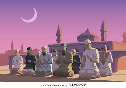 This is an illustraion of Ramadan holiday