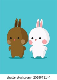 this a illustrasion off rabbit cute