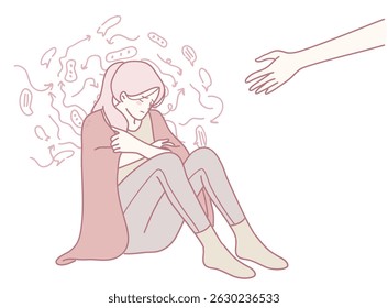 This illustrates the emotional struggle and the vital importance of support during mental health challenges