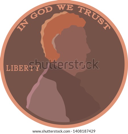 This is an illustration of a 1 cent coin.