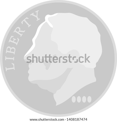 This is an illustration of a 10 cent coin.