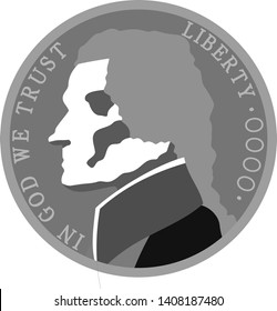 This is an illustration of a 5 cent coin.
