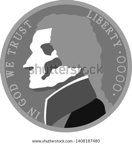 This is an illustration of a 5 cent coin.
