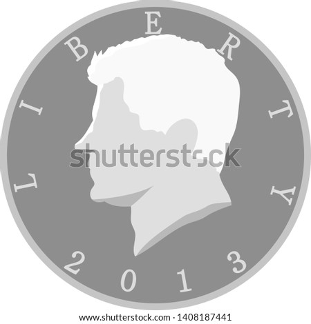 This is an illustration of a 50 cent coin.