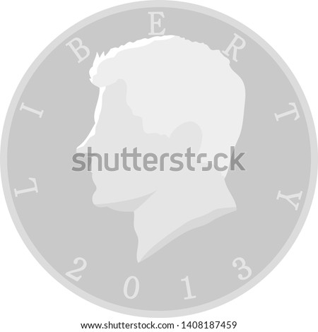 This is an illustration of a 50 cent coin.