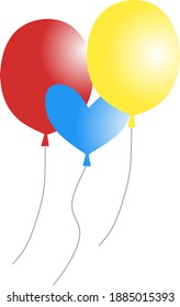 this is illustration about colorful balloons