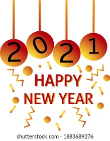esta ilustración del nuevo año 2021