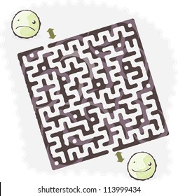 This is illustration of abstract maze