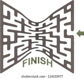 This is illustration of abstract maze