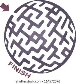 This is illustration of abstract maze