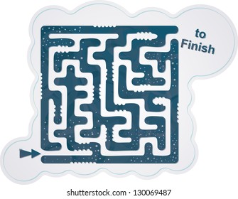 This is Illustration Of Abstract Maze