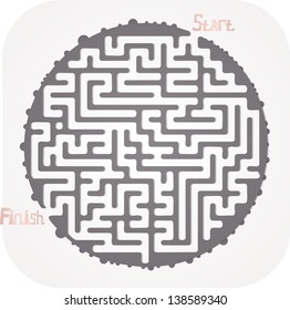 This is illustration of abstract maze