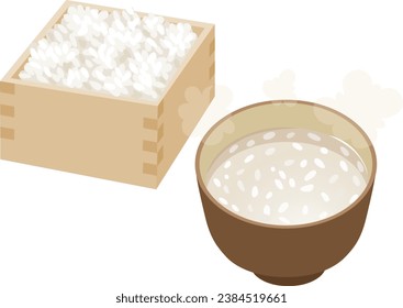 This is an illustration of amazake.