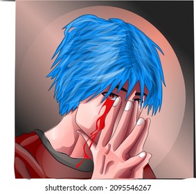 This is an illustration of an anime character with a vector style, perfect for profile photos, profile logos, profile banners, and more.