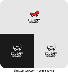 Esta es una ilustración del icono de hormiga. Plantillas de logotipo de diseño de vectores.
Apropiado para empresas.
