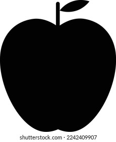 This is an illustration of an apple icon.
