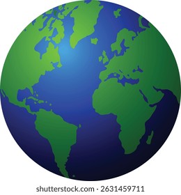 Este es un arte de ilustración y un archivo de Vector de un mundo, globo 3d y editable (1)