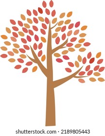 This is an illustration of an autumn tree.